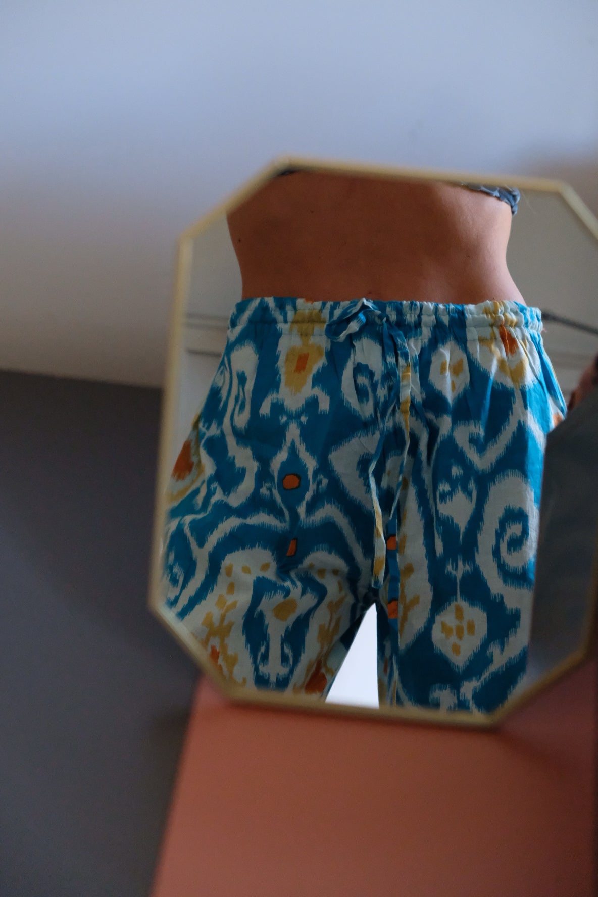 Pigiama indiano lungo Ikat donna Arya