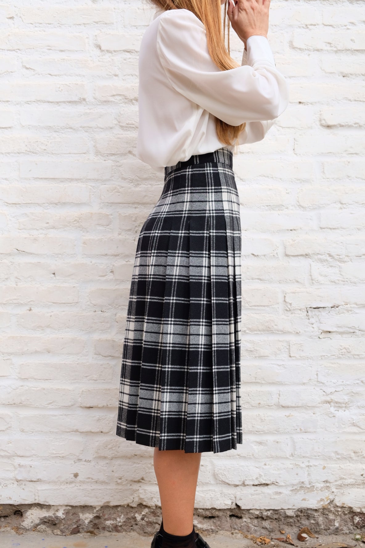 Kilt lungo con spacco Tartan